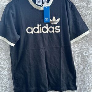 Adidas Black and White Men's Shirt New
